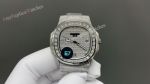 E7 Factory Patek Philippe Nautilus 9015 Movement 40mm Baguette Bezel Iced out Watch